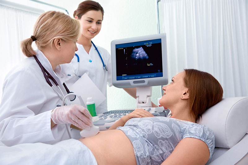 Patient has an ultrasound scan